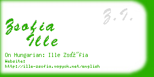 zsofia ille business card